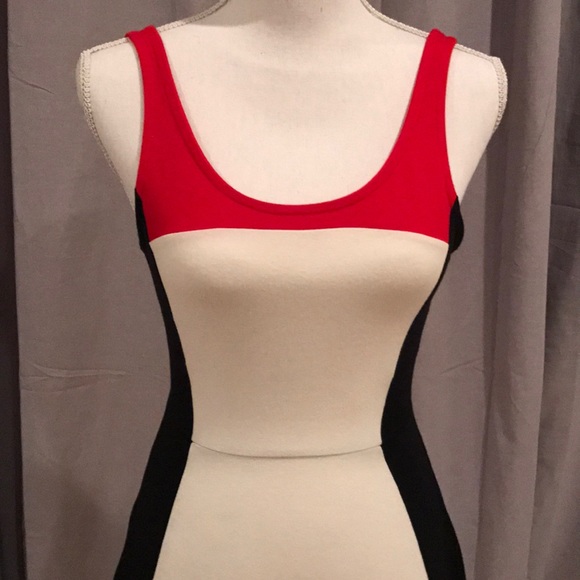 Express A Line Color Block Dress - Picture 2 of 6